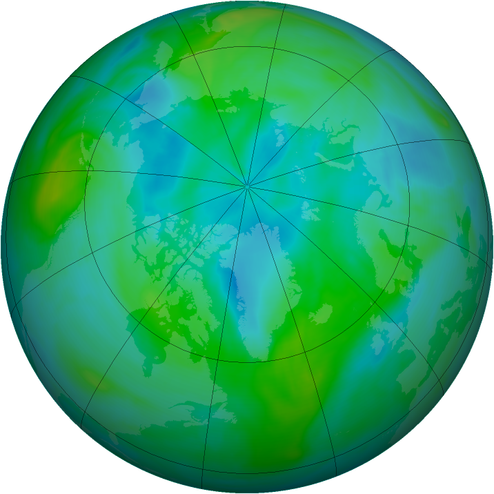 Arctic ozone map for 04 September 2006